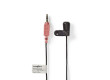 Kabelový Mikrofon | Připínací | 3.5 mm | Černá barva