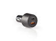 Nabíječka do Auta | 3,0 A | USB (QC 3.0) / USB-C | Výkon: 30 W | Černá barva