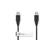 USB 2.0 kabel | Zástrčka A – Zástrčka A | 2 m | Černá barva