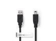 USB 2.0 kabel | Zástrčka A – Mini 5pinová Zástrčka | 1 m | Černá barva