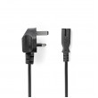 Napájecí Kabel | UK Zástrčka – IEC-320-C7 | 5 m | Černá barva