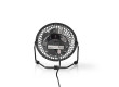 Kovový Mini Ventilátor | Průměr 10 cm | Napájení prostřednictvím USB | Černá barva