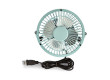 Kovový Mini Ventilátor | Průměr 10 cm | Napájení prostřednictvím USB | Modrá
