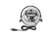 Kovový Mini Ventilátor | Průměr 10 cm | Napájení prostřednictvím USB | Chrom