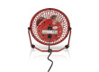 Kovový Mini Ventilátor | Průměr 10 cm | Napájení prostřednictvím USB | Červená barva