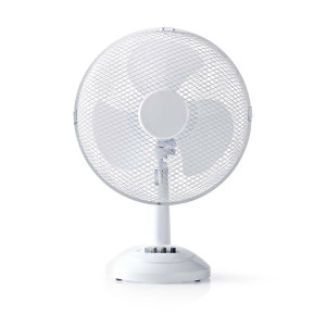 Stolní Ventilátor | Průměr 30 cm | 3 Rychlosti | Funkce Oscilace | Bílá barva