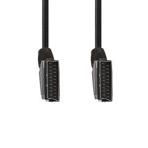 Kabel SCART | SCART Zástrčka – SCART Zástrčka | 1,5 m | Černá barva