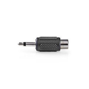 Monofonní audioadaptér | 3,5mm Zástrčka – RCA Zásuvka | 10 kusů | Černá barva
