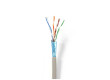 Síťový kabel CAT5e F/UTP | Pevný - 100 m | Černá barva