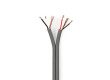 Vyvážený Audio Kabel | 2x (2x 0,16 mm²) | 100 m | Cívka | Šedá barva