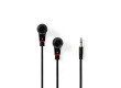 Wired Headphones | 1.2m Flat Cable | In-Ear | Black