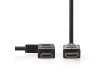 Kabel High Speed HDMI™ s Ethernetem | HDMI Konektor - HDMI Konektor Pravý Úhlový | 1,5 m | Černá barva