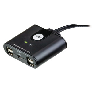 2-Port USB Přepínač Černá