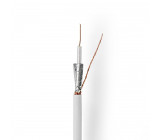 Koaxiální Kabel | RG59U | 50,0 m | Dárkové Balení | Bílý