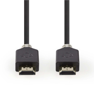 Ultra Vysokorychlostní Kabel HDMI™ | Konektor HDMI™ – Konektor HDMI™ | 1 m | Antracit
