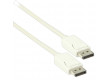 Kabel DisplayPort bílý 2m