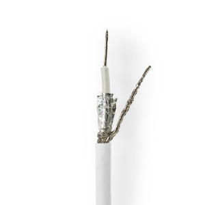 Koaxiální Kabel | RG58CU | 10,0 m | Mini Cívka | Bílý