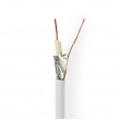 Koaxiální Kabel | RG6T | 10,0 m | Mini Cívka | Bílý