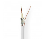 Koaxiální Kabel | RG6T | 10,0 m | Mini Cívka | Bílý
