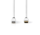 Apple Lightning Kabel | Apple Lightning 8kolíková Zástrčka – USB-C | 1 m | Bílý