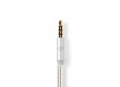 USB-C Sluchátkový Kabel s Adaptérem | USB-C Zástrčka – 3,5 mm Zástrčka | 1 m | Hliníkový