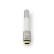 USB-C Adaptér | USB-C Zástrčka – 3,5 mm Zásuvka | 0,08 m | Hliníkový