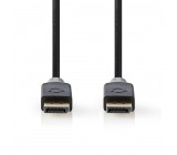 DisplayPort 1.4 Kabel | DisplayPort Zástrčka – DisplayPort Zástrčka | 2 m | Antracitový