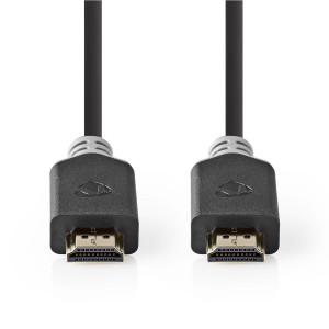 Prémiový Vysokorychlostní HDMI™ Kabel s Ethernetem | HDMI™ Konektor – HDMI™ Konektor | 2 m | Antracitový