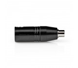 XLR Adapter | XLR 3-Pin Male - RCA Female | 1 Pc | Metal