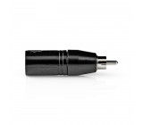XLR Adapter | XLR 3-Pin Male - RCA Male | 1 Pc | Metal