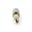 Audio Adapter | 6.35 mm Male - 3.5 mm Female | Metal | Silver