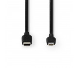 Apple Lightning Cable | Apple Lightning 8-Pin Male - USB-C™ | 1.0 m | Black