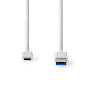 USB 3.1 Cable (Gen2) | USB-C™ Male - A Male | 1.0 m | White