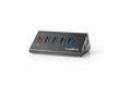 Rozbočovač USB | 5portový | Napájení přes USB 3.0 | Nabíjecí port QC3.0 | 5 Gb/s | Hliníkový