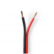 Kabel Reproduktoru | 2x 2,5 mm2 | 25 m | Cívka | Černý/červený