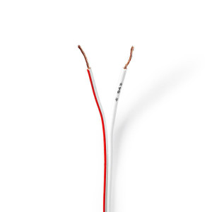 Kabel Reproduktoru | 2x 0,75 mm2 | 25 m | Cívka | Průhledný
