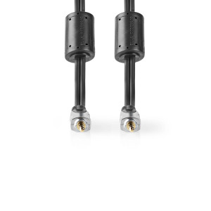 Stereo Audio Cable | 3.5 mm Male - 3.5 mm Male | 5.00 m | Anthracite