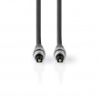 Optical Audio Cable | TosLink Male - TosLink Male | 1.50 m | Anthracite