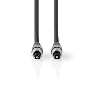 Optical Audio Cable | TosLink Male - TosLink Male | 2.50 m | Anthracite