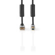 USB 2.0 Cable | A Male - B Male | 1.80 m | Anthracite