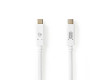 USB 3.1 Cable (Gen2) | USB-C™ Male - USB-C™ Male | 1.0 m | White