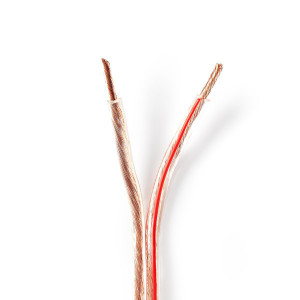 Kabel Reproduktoru | 2x 4 mm2 | 100 m | Cívka | Průhledný