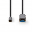 USB Type-C™ Kabel na HDMI™ Kabel | AOC | Type-C™ Zástrčka – HDMI™ Konektor | 20 m | Černý