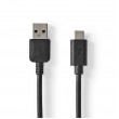 USB 3.1 Cable (Gen2) | USB-C™ Male - A Male | 1.0 m | Black