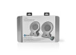 Bluetooth® Reproduktory s Látkovým Povrchem | 2 × 15 W | Výdrž Baterie až 4 Hodiny | True Wireless Stereo (TWS) | Šedé/Černé