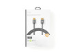 Vysokorychlostní HDMI Kabel s Ethernetem | HDMI™ Konektor – HDMI™ Konektor | Kovově Šedý | Opletený Kabel
