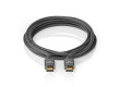 Ultra Vysokorychlostní HDMI Kabel | HDMI™ Konektor – HDMI™ Konektor | Kovově Šedý | Opletený Kabel