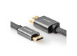 Vysokorychlostní HDMI™ Kabel s Ethernetem | HDMI™ Konektor – HDMI™ Mini Konektor | Kovově Šedý | Opletený Kabel
