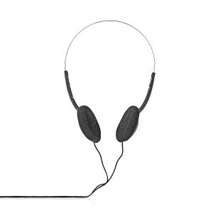 Kabelová Sluchátka | 6m Kolo Kabel | Na Uši | Černá