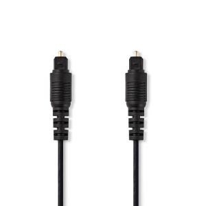 Optický Audio Kabel | TosLink Zástrčka | TosLink Zástrčka | 1,0 m | Černý